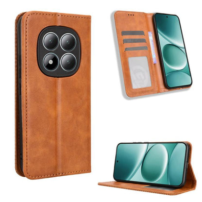 Magnetic Buckle Retro Texture Leather Phone Case, For Redmi A7 Pro 171mm / Poco C85x 5G, For Redmi Turbo 5 Max 5G / Poco X8 Pro Max, For Redmi Turbo 5 5G / Poco X8 Pro, For Redmi Note 15 Pro+ 5G 163.3mm/Poco M8 Pro 5G                                   ...