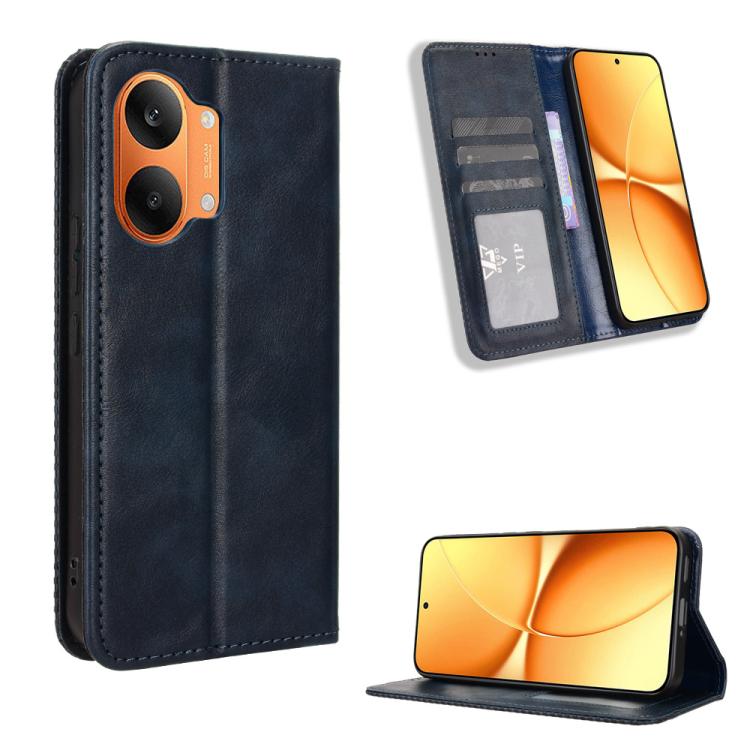Magnetic Buckle Retro Texture Leather Phone Case, For Redmi A7 Pro 171mm / Poco C85x 5G, For Redmi Turbo 5 Max 5G / Poco X8 Pro Max, For Redmi Turbo 5 5G / Poco X8 Pro, For Redmi Note 15 Pro+ 5G 163.3mm/Poco M8 Pro 5G                                   ...