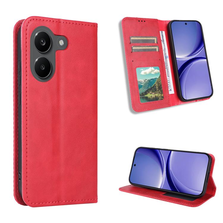 Magnetic Buckle Retro Texture Leather Phone Case, For Redmi A7 Pro 171mm / Poco C85x 5G, For Redmi Turbo 5 Max 5G / Poco X8 Pro Max, For Redmi Turbo 5 5G / Poco X8 Pro, For Redmi Note 15 Pro+ 5G 163.3mm/Poco M8 Pro 5G                                   ...