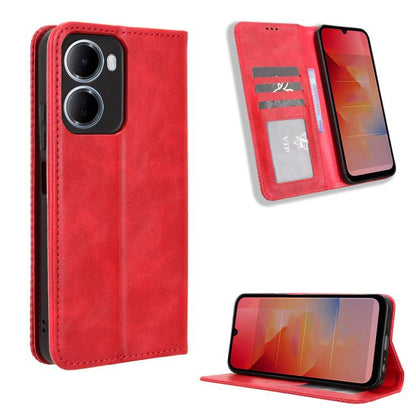 Magnetic Buckle Retro Texture Leather Phone Case, For Redmi A7 Pro 171mm / Poco C85x 5G, For Redmi 15a 5G / R70 5G / R70m 5G, For Redmi Turbo 5 Max 5G / Poco X8 Pro Max, For Redmi Turbo 5 5G / Poco X8 Pro, For Redmi Note 15 Pro+ 5G 163.3mm/Poco M8 Pro ...