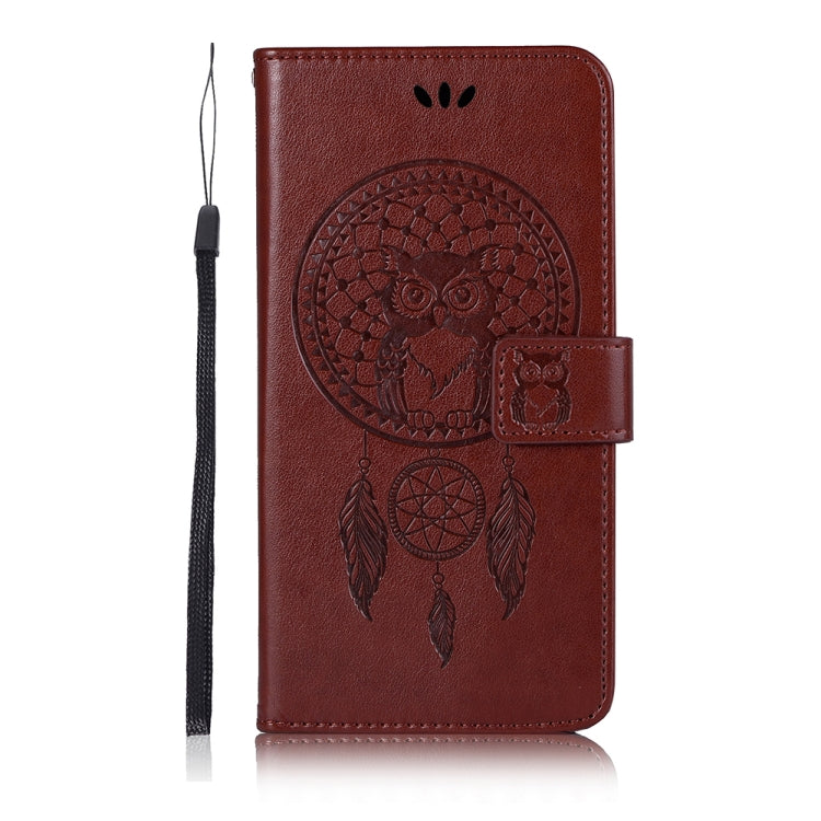 Wind Chime Owl Embossing Pattern Horizontal Flip Leather Case, with Holder & Card Slots & Wallet