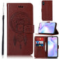 Wind Chime Owl Embossing Pattern Horizontal Flip Leather Case, with Holder & Card Slots & Wallet, For Xiaomi Redmi 9A