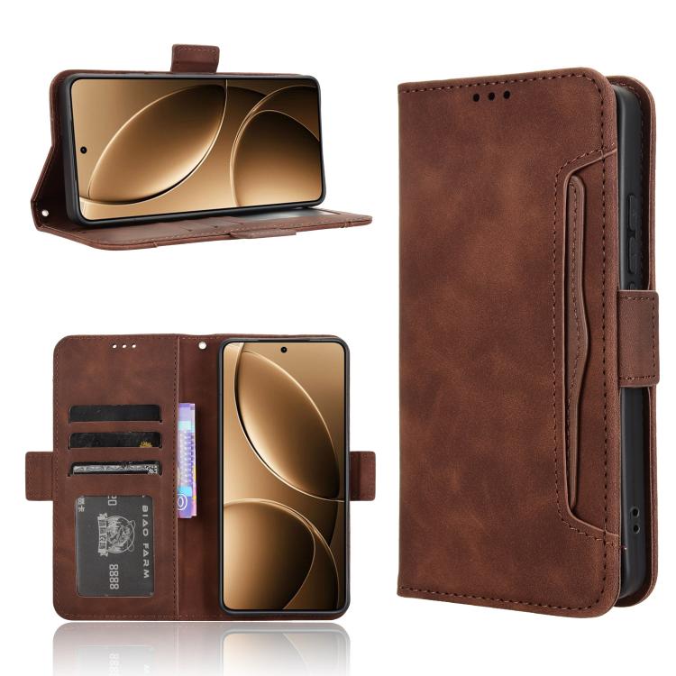 Skin Feel Calf Texture Card Slots Leather Phone Case, For Redmi K80 / K80 Pro, For Redmi Note 14 Pro 4G, For Redmi Note 14 4G Global 163.25mm, For Redmi Note 14 Pro+ 5G