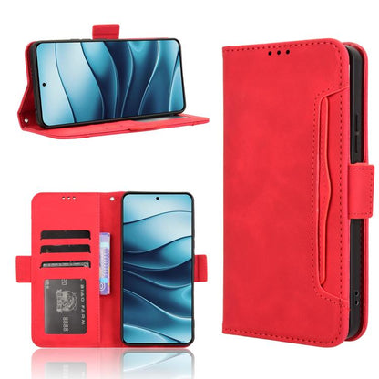 Skin Feel Calf Texture Card Slots Leather Phone Case, For Redmi Note 14 Pro 4G, For Redmi Note 14 4G Global 163.25mm, For Redmi Note 14 Pro+ 5G, For Redmi 14C 4G