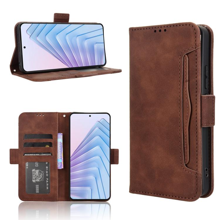 Skin Feel Calf Texture Card Slots Leather Phone Case, For Redmi K80 Ultra, For Redmi A5 4G 173.3mm, For Redmi Note 14 4G 164.84mm EU Version, For Redmi Turbo 4 Pro 5G