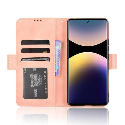 Skin Feel Calf Texture Card Slots Leather Phone Case, For Redmi Note 14 Pro 4G, For Redmi Note 14 4G Global 163.25mm, For Redmi Note 14 Pro+ 5G, For Redmi 14C 4G