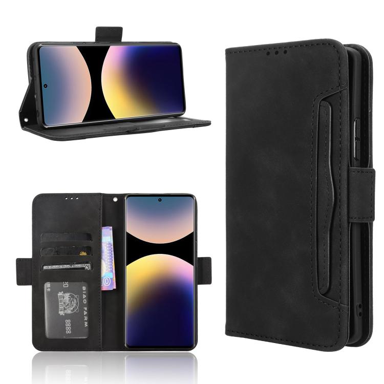 Skin Feel Calf Texture Card Slots Leather Phone Case, For Redmi Note 14 Pro 4G, For Redmi Note 14 4G Global 163.25mm, For Redmi Note 14 Pro+ 5G, For Redmi 14C 4G