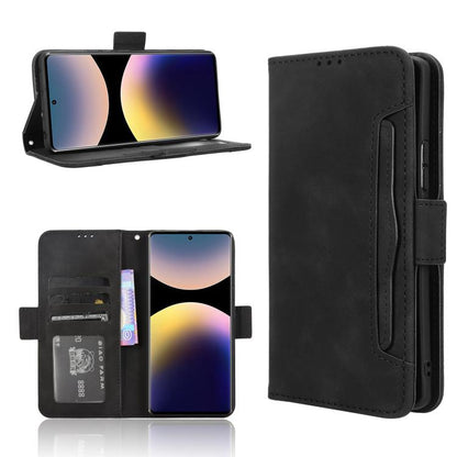 Skin Feel Calf Texture Card Slots Leather Phone Case, For Redmi Note 14 Pro 4G, For Redmi Note 14 4G Global 163.25mm, For Redmi Note 14 Pro+ 5G, For Redmi 14C 4G