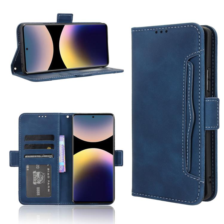Skin Feel Calf Texture Card Slots Leather Phone Case, For Redmi Note 14 Pro 4G, For Redmi Note 14 4G Global 163.25mm, For Redmi Note 14 Pro+ 5G, For Redmi 14C 4G
