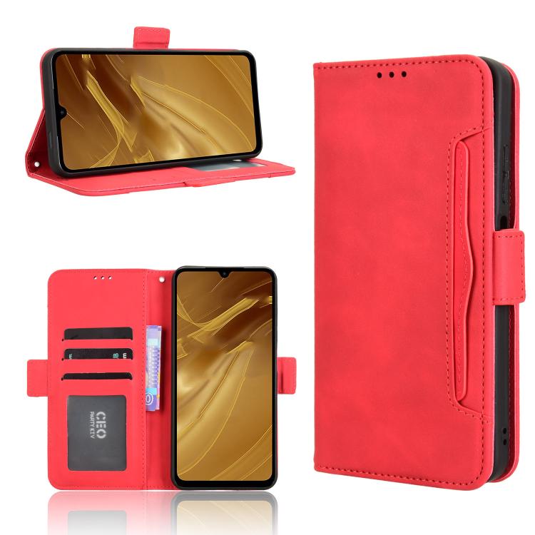 Skin Feel Calf Texture Card Slots Leather Phone Case, For Redmi A5 4G 173.3mm, For Redmi Note 14 4G 164.84mm EU Version, For Redmi Turbo 4 Pro 5G, For Redmi K80 / K80 Pro