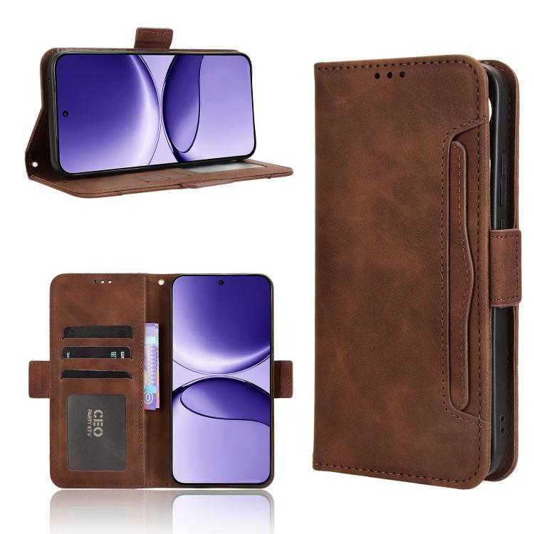 Skin Feel Calf Texture Card Slots Leather Phone Case, For Redmi A5 4G 173.3mm, For Redmi Note 14 4G 164.84mm EU Version, For Redmi Turbo 4 Pro 5G, For Redmi K80 / K80 Pro