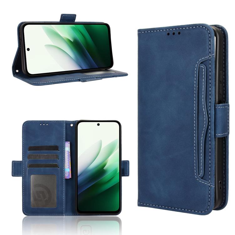 Skin Feel Calf Texture Card Slots Leather Phone Case, For Redmi 15C 5G / 4G EU 173mm / Poco C85 5G, For Xiaomi Poco M7 4G 169mm, For Redmi 15 5G Global / 15 4G SEA 169.5mm, For Redmi 15 5G / 4G EU 171mm