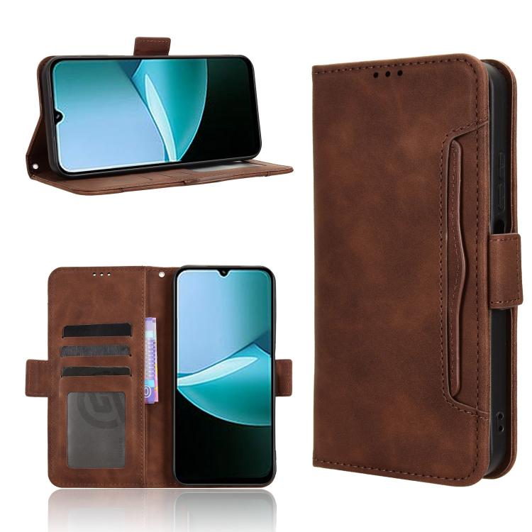 Skin Feel Calf Texture Card Slots Leather Phone Case, For Redmi 15C 5G / 4G Global 171mm / Poco C85 4G, For Xiaomi 15T Pro 5G, For Xiaomi 15T 5G, For Redmi K80 Ultra