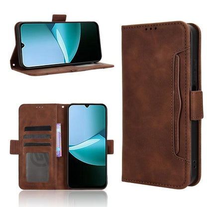 Skin Feel Calf Texture Card Slots Leather Phone Case, For Redmi 15C 5G / 4G Global 171mm / Poco C85 4G, For Xiaomi 15T Pro 5G, For Xiaomi 15T 5G, For Redmi K80 Ultra