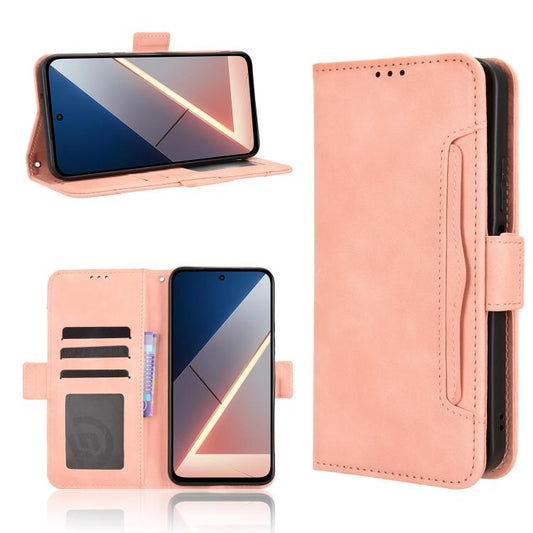 Skin Feel Calf Texture Card Slots Leather Phone Case, For Xiaomi Poco M7 4G 169mm, For Redmi 15 5G Global / 15 4G SEA 169.5mm, For Redmi 15 5G / 4G EU 171mm, For Redmi 15C 5G / 4G Global 171mm / Poco C85 4G