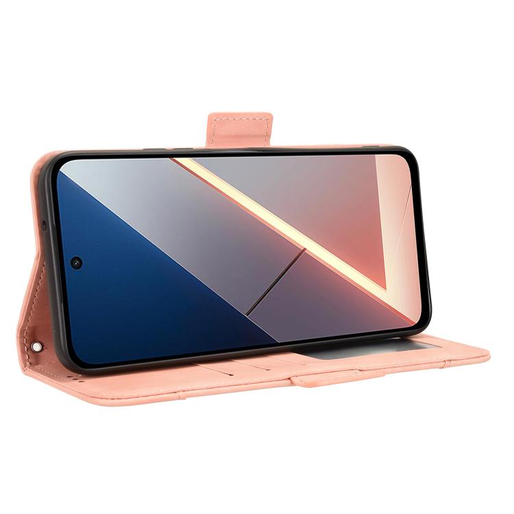 Skin Feel Calf Texture Card Slots Leather Phone Case, For Xiaomi Poco M7 4G 169mm, For Redmi 15 5G Global / 15 4G SEA 169.5mm, For Redmi 15 5G / 4G EU 171mm, For Redmi 15C 5G / 4G Global 171mm / Poco C85 4G