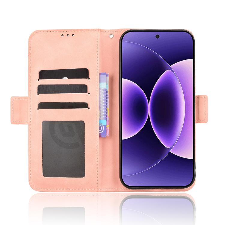Skin Feel Calf Texture Card Slots Leather Phone Case, For Xiaomi 17 Pro Max, For Xiaomi 17 Pro, For Xiaomi 17, For Redmi 15C 5G / 4G EU 173mm / Poco C85 5G