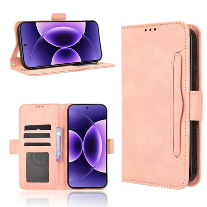 Skin Feel Calf Texture Card Slots Leather Phone Case, For Xiaomi 17 Pro Max, For Xiaomi 17 Pro, For Xiaomi 17, For Redmi 15C 5G / 4G EU 173mm / Poco C85 5G
