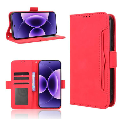 Skin Feel Calf Texture Card Slots Leather Phone Case, For Xiaomi 17 Pro Max, For Xiaomi 17 Pro, For Xiaomi 17, For Redmi 15C 5G / 4G EU 173mm / Poco C85 5G