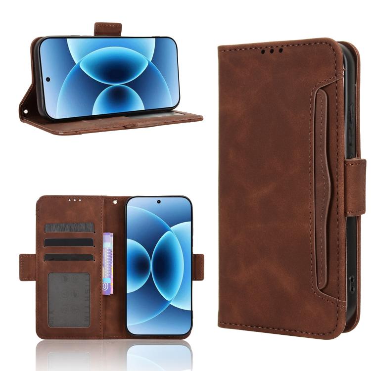 Skin Feel Calf Texture Card Slots Leather Phone Case, For Xiaomi 17, For Redmi 15C 5G / 4G EU 173mm / Poco C85 5G, For Xiaomi Poco M7 4G 169mm, For Redmi 15 5G Global / 15 4G SEA 169.5mm