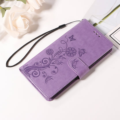 Embossed Butterfly Flowers Leather Phone Case, For iPhone 16, For iPhone 15 Pro Max, For iPhone 15 Pro, For iPhone 15 Plus
