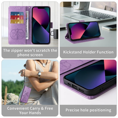 Embossed Butterfly Flowers Leather Phone Case, For iPhone 16, For iPhone 15 Pro Max, For iPhone 15 Pro, For iPhone 15 Plus