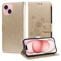 Embossed Butterfly Flowers Leather Phone Case, For iPhone 15, For iPhone 14 Plus, For iPhone 14, For iPhone 14 Pro