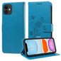 Embossed Butterfly Flowers Leather Phone Case, For iPhone 12 mini, For iPhone 11 Pro Max, For iPhone 11, For iPhone 11 Pro