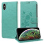 Embossed Butterfly Flowers Leather Phone Case, For iPhone X / XS, For iPhone XR, For iPhone XS Max