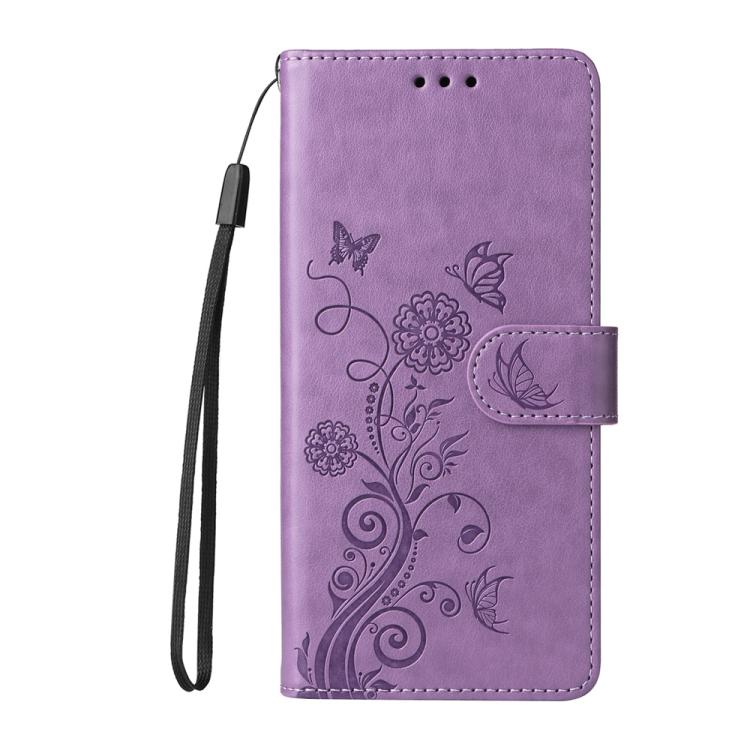 Embossed Butterfly Flowers Leather Phone Case, For iPhone 17e / 16e, For iPhone 16 Pro Max, For iPhone 16 Pro, For iPhone 16 Plus