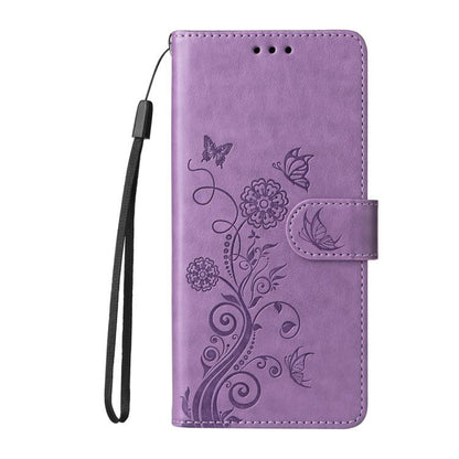 Embossed Butterfly Flowers Leather Phone Case, For iPhone 17e / 16e, For iPhone 16 Pro Max, For iPhone 16 Pro, For iPhone 16 Plus