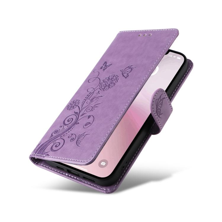 Embossed Butterfly Flowers Leather Phone Case, For iPhone 17e / 16e, For iPhone 16 Pro Max, For iPhone 16 Pro, For iPhone 16 Plus