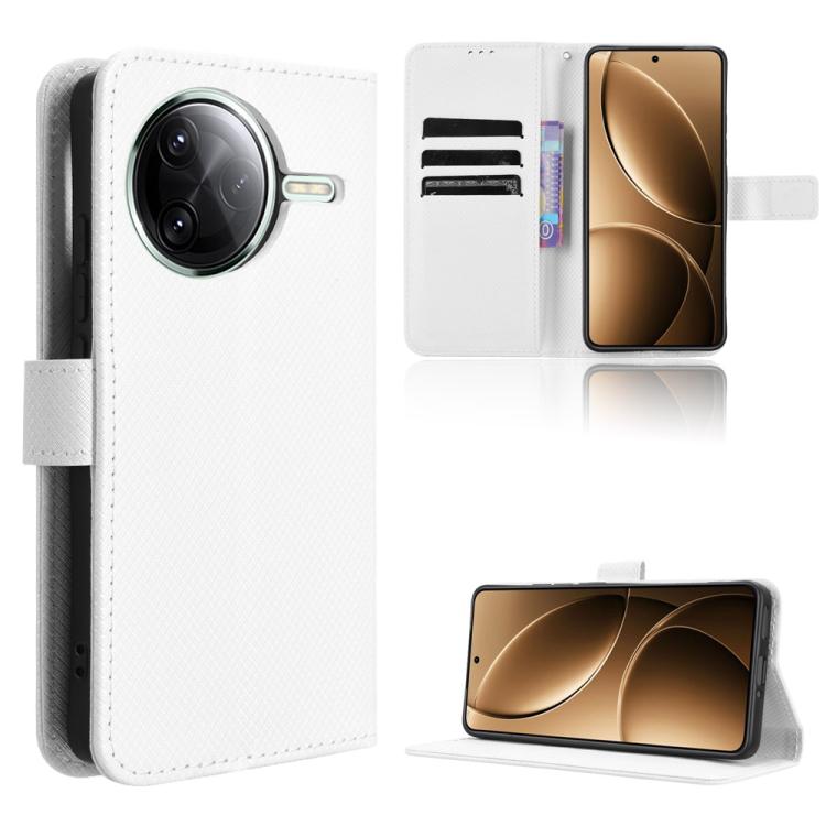 Diamond Texture Leather Phone Case, For Redmi A5 4G 173.3mm, For Redmi Note 14 4G 164.84mm EU Version, For Redmi Turbo 4 Pro 5G, For Redmi K80 / K80 Pro