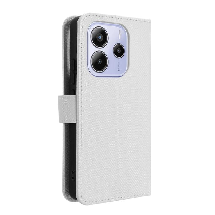 Diamond Texture Leather Phone Case, For Redmi Note 14 4G 164.84mm EU Version, For Redmi Turbo 4 Pro 5G, For Redmi K80 / K80 Pro, For Redmi Note 14 Pro 4G