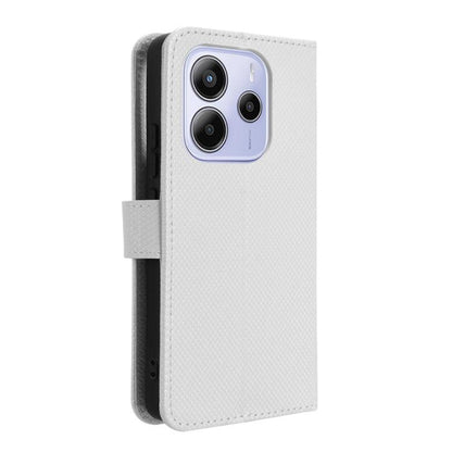 Diamond Texture Leather Phone Case, For Redmi Note 14 4G 164.84mm EU Version, For Redmi Turbo 4 Pro 5G, For Redmi K80 / K80 Pro, For Redmi Note 14 Pro 4G
