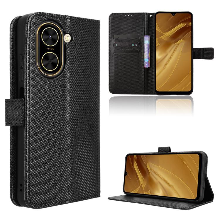 Diamond Texture Leather Phone Case, For Redmi A5 4G 173.3mm, For Redmi Note 14 4G 164.84mm EU Version, For Redmi Turbo 4 Pro 5G, For Redmi K80 / K80 Pro