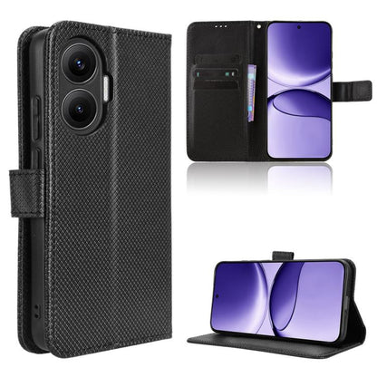 Diamond Texture Leather Phone Case, For Redmi A5 4G 173.3mm, For Redmi Note 14 4G 164.84mm EU Version, For Redmi Turbo 4 Pro 5G, For Redmi K80 / K80 Pro