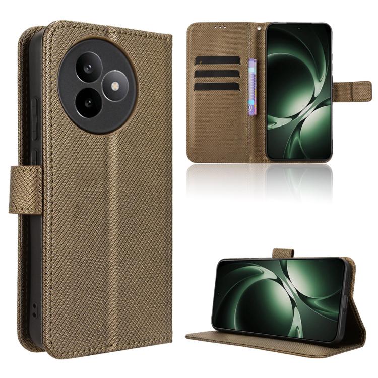 Diamond Texture Leather Phone Case, For Redmi 15C 5G / 4G Global 171mm / Poco C85 4G, For Redmi 15 5G / 4G EU 171mm, For Xiaomi 15T 5G, For Redmi K80 Ultra