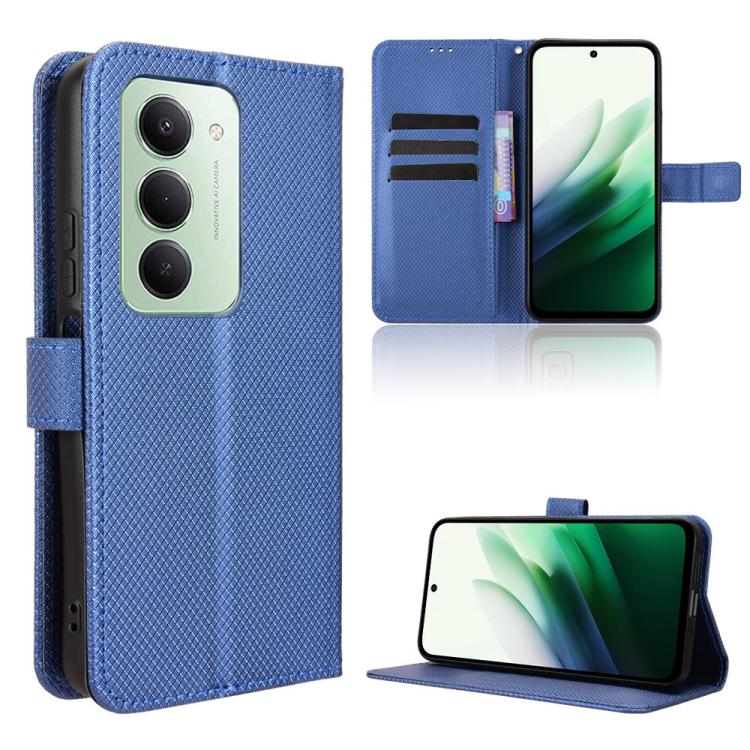 Diamond Texture Leather Phone Case, For Xiaomi 17, For Redmi 15C 5G / 4G EU 173mm / Poco C85 5G, For Xiaomi Poco M7 4G 169mm, For Redmi 15 5G Global / 15 4G SEA 169.5mm