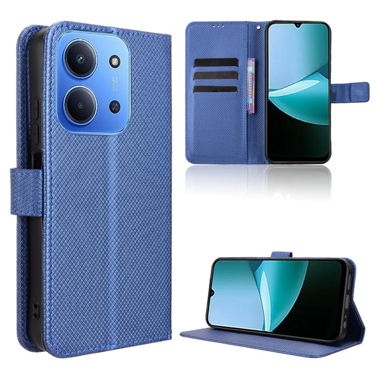 Diamond Texture Leather Phone Case, For Redmi 15C 5G / 4G Global 171mm / Poco C85 4G, For Redmi 15 5G / 4G EU 171mm, For Xiaomi 15T 5G, For Redmi K80 Ultra