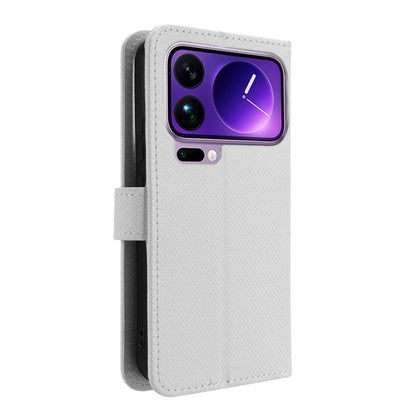Diamond Texture Leather Phone Case, For Xiaomi 17 Pro Max, For Xiaomi 17 Pro, For Xiaomi 17, For Redmi 15C 5G / 4G EU 173mm / Poco C85 5G
