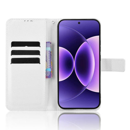 Diamond Texture Leather Phone Case, For Xiaomi 17 Pro Max, For Xiaomi 17 Pro, For Xiaomi 17, For Redmi 15C 5G / 4G EU 173mm / Poco C85 5G