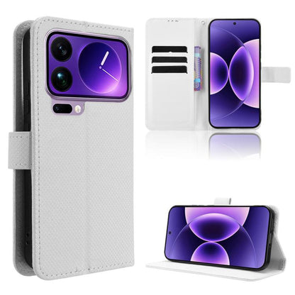 Diamond Texture Leather Phone Case, For Redmi K90 5G / Poco F8 Pro, For Xiaomi 17 Pro Max, For Xiaomi 17 Pro, For Xiaomi 17