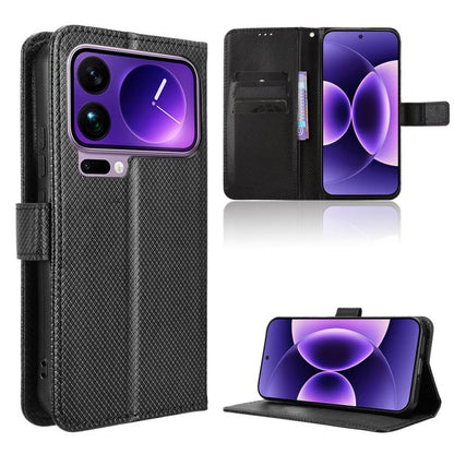 Diamond Texture Leather Phone Case, For Redmi K90 5G / Poco F8 Pro, For Xiaomi 17 Pro Max, For Xiaomi 17 Pro, For Xiaomi 17