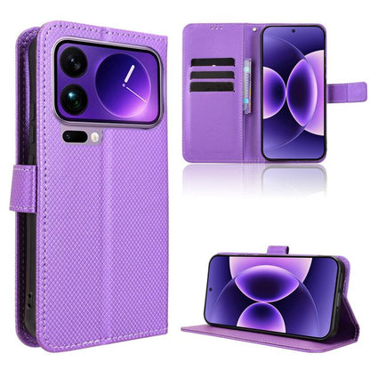 Diamond Texture Leather Phone Case, For Redmi K90 5G / Poco F8 Pro, For Xiaomi 17 Pro Max, For Xiaomi 17 Pro, For Xiaomi 17