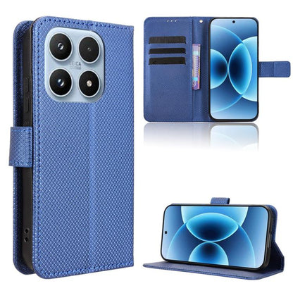Diamond Texture Leather Phone Case, For Xiaomi 17, For Redmi 15C 5G / 4G EU 173mm / Poco C85 5G, For Xiaomi Poco M7 4G 169mm, For Redmi 15 5G Global / 15 4G SEA 169.5mm
