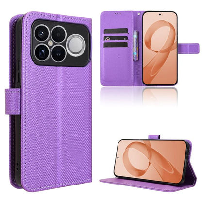 Diamond Texture Leather Phone Case, For Redmi Note 15 Pro+ 5G 163.3mm/Poco M8 Pro 5G, For Redmi Note 15 5G / 4G 164mm / Poco M8 5G, For Redmi K90 Pro Max 5G / Poco F8 Ultra, For Redmi Note 15 Pro 4G Global 163.2mm