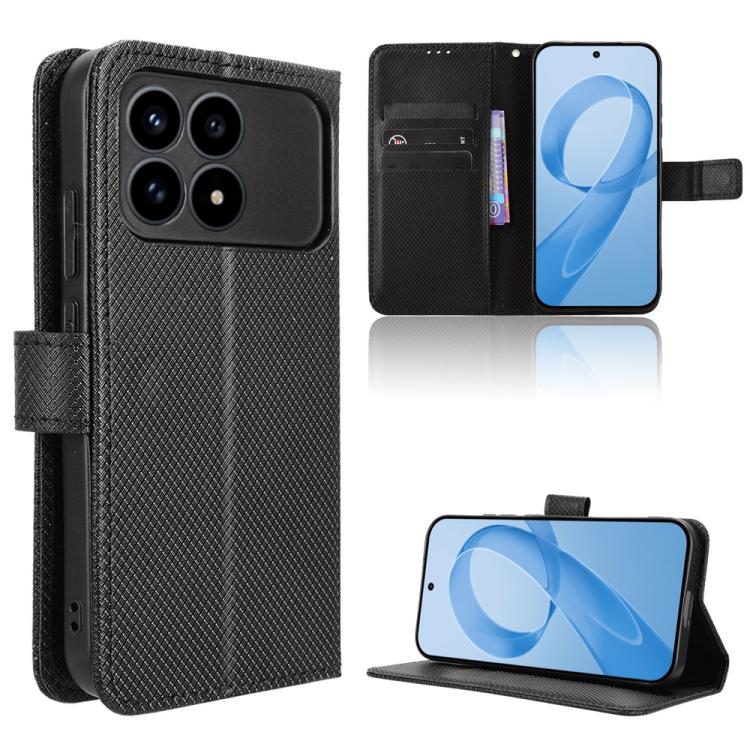 Diamond Texture Leather Phone Case, For Redmi Note 15 5G / 4G 164mm / Poco M8 5G, For Redmi K90 Pro Max 5G / Poco F8 Ultra, For Redmi Note 15 Pro 4G Global 163.2mm, For Redmi K90 5G / Poco F8 Pro