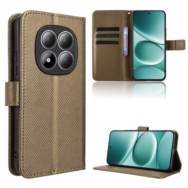 Diamond Texture Leather Phone Case, For Redmi A7 Pro 171mm / Poco C85x 5G, For Redmi Turbo 5 Max 5G / Poco X8 Pro Max, For Redmi Turbo 5 5G / Poco X8 Pro, For Redmi Note 15 Pro+ 5G 163.3mm/Poco M8 Pro 5G