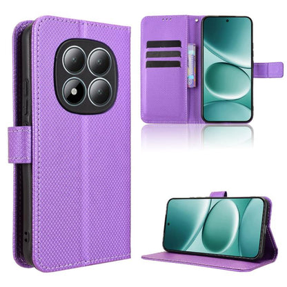 Diamond Texture Leather Phone Case, For Redmi Note 15 Pro+ 5G 163.3mm/Poco M8 Pro 5G, For Redmi Note 15 5G / 4G 164mm / Poco M8 5G, For Redmi K90 Pro Max 5G / Poco F8 Ultra, For Redmi Note 15 Pro 4G Global 163.2mm
